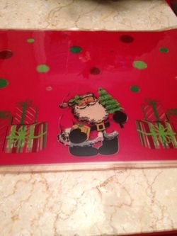 Christmas plastic placemats