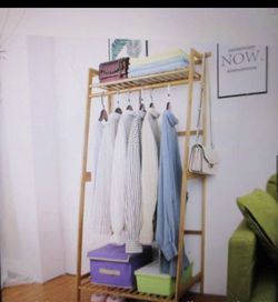 Bamboo Clothing Rack