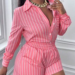 Pink And White Stripes