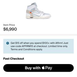 OFF-WHITE x Jordan Euro 1 High