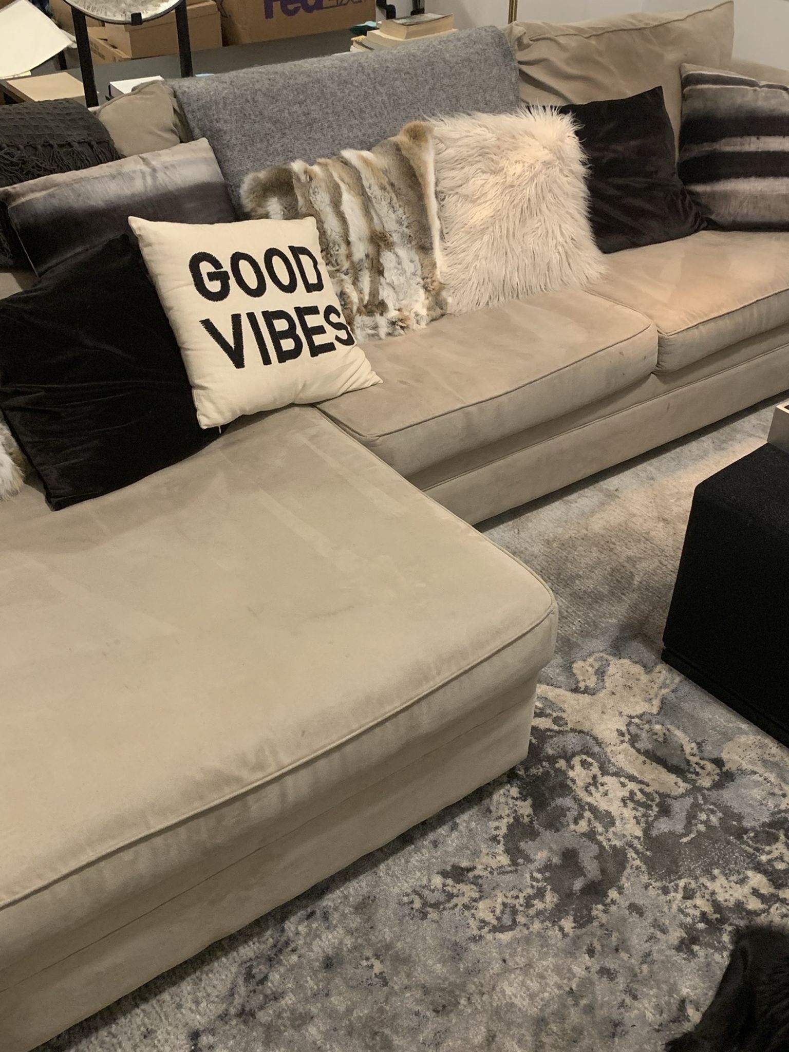 Beige Couch/Loveseat