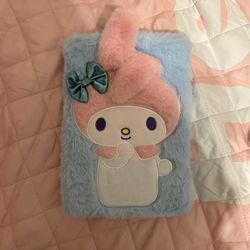sanrio my melody fuzzy bound journal