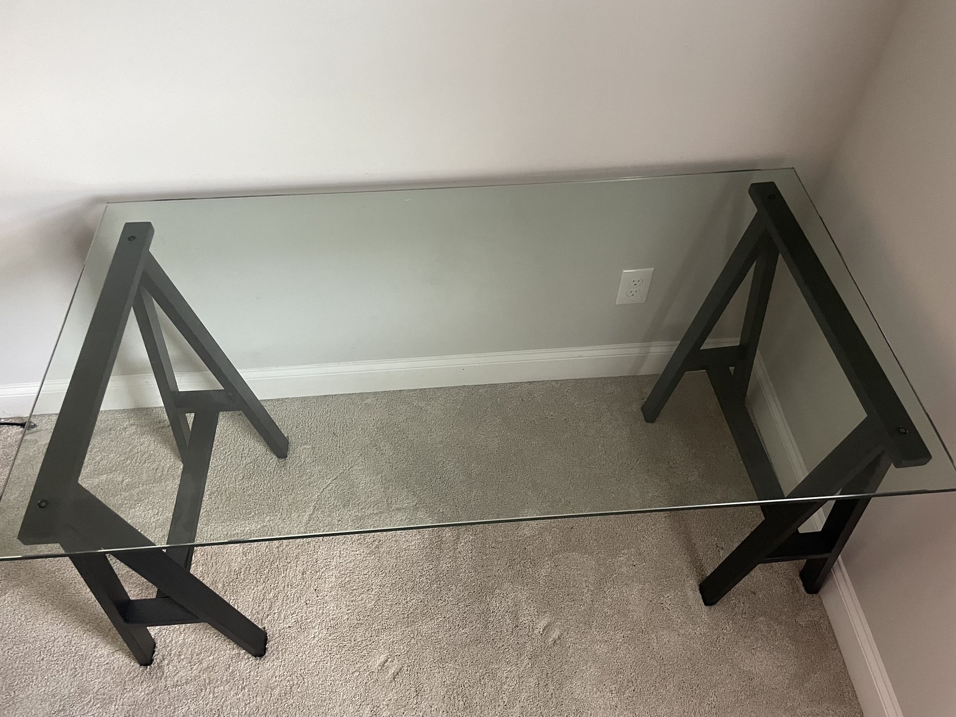 Atticus Glass Desk And Chair