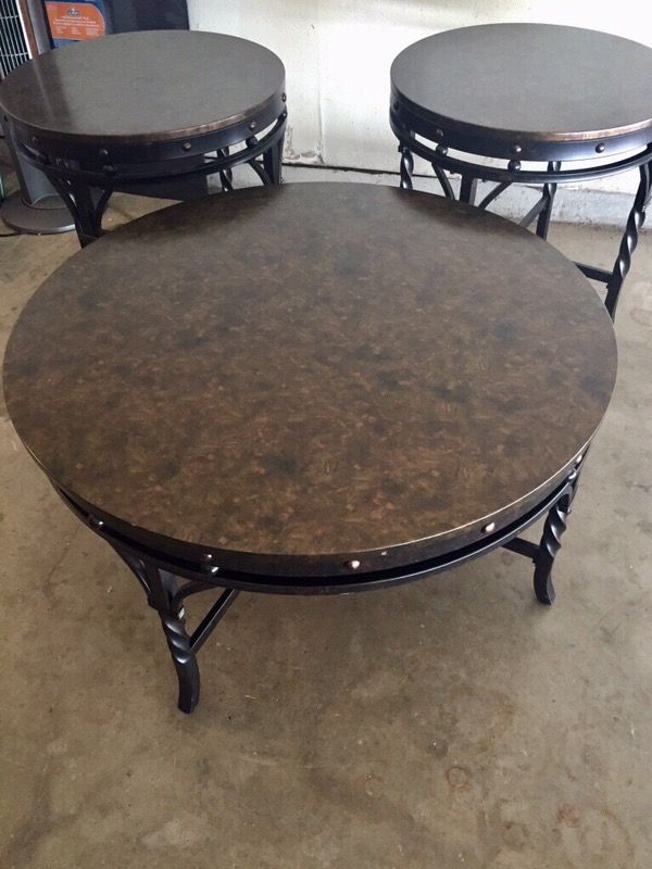 3 Brown End Tables From Ashley S Furniture For In Mcallen Tx Offerup 3 Brown End Tables From Ashley S, Ashley Furniture Mcallen Texas