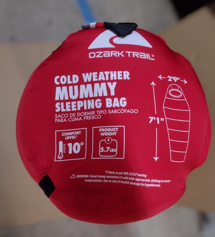 Ozark Trail Cold Weather Mummy Sleeping Bag