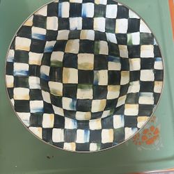 Camp Mackenzie Childs Large Serving Bowl Rare 1995 Edition