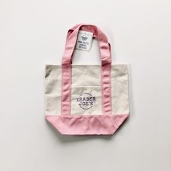 Trader Joe’s Mini pastel Canvas Tote Bag