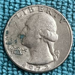 Quarter  1972- No Mint Mark $2,500.00