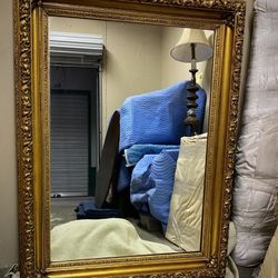 Large Antique Gold Mirror