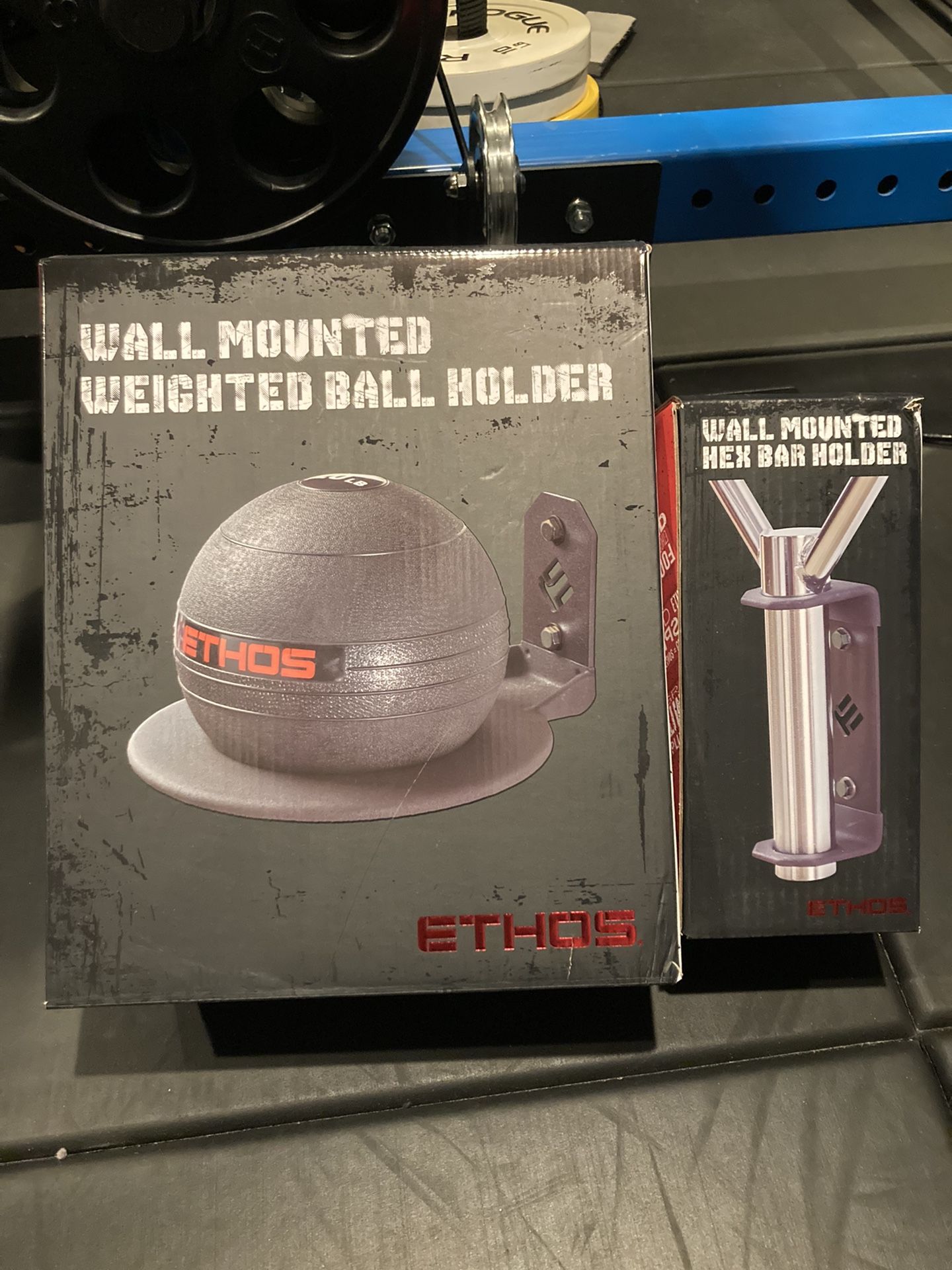 Wall Mount Storage For Barbells And Medicine Balls