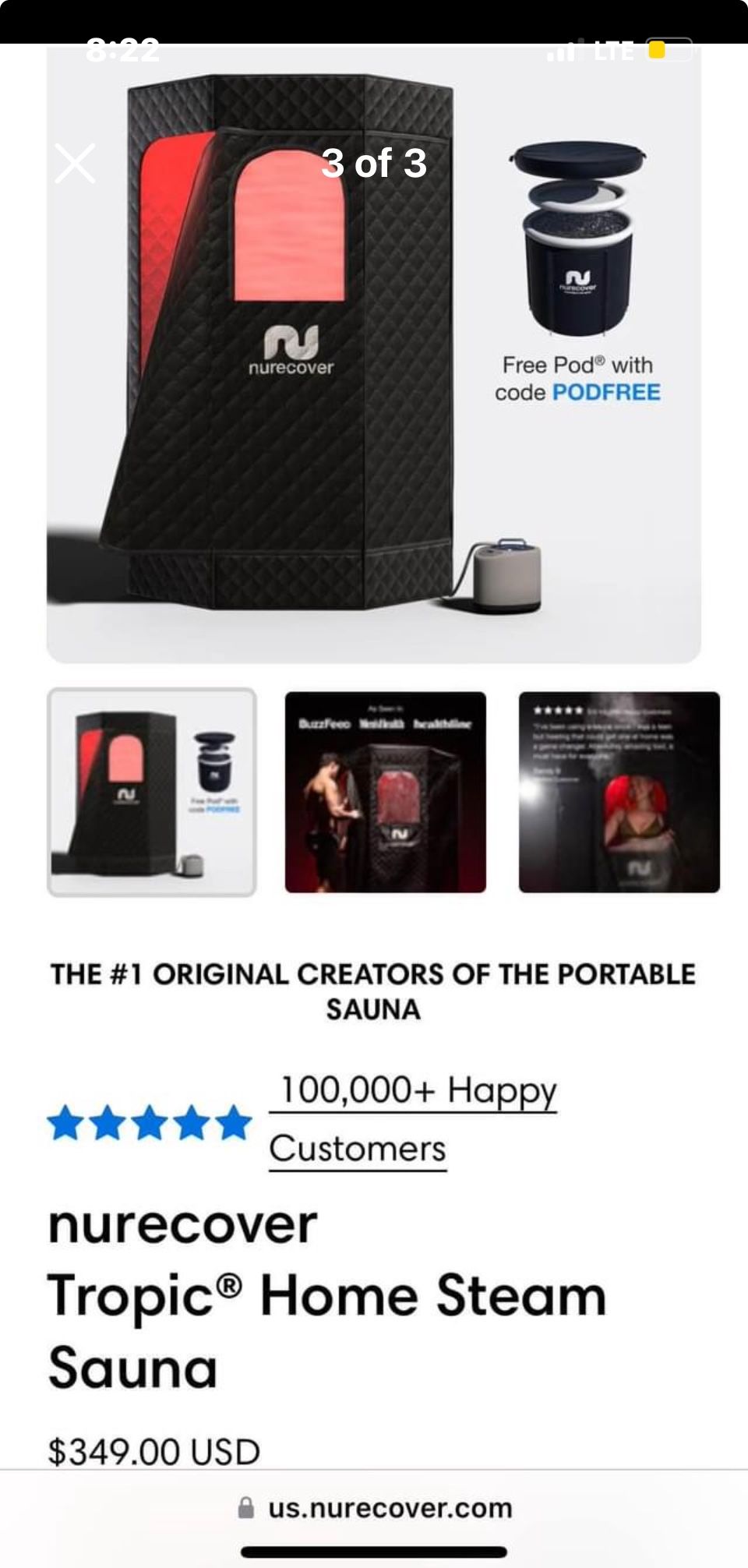 Neurocover Portable Sauna
