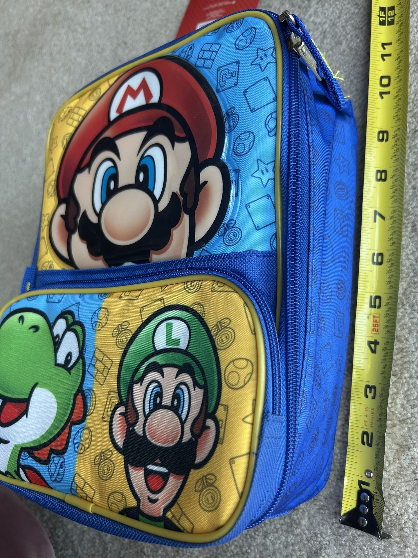 Nintendo Super Mario Lunchbox with Yoshi & Luigi Design Insulated Lunch Bag