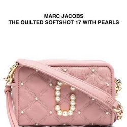 【MARC JACOBS】THE QUILTED SOFTSHOT 17 WITH PEARLS