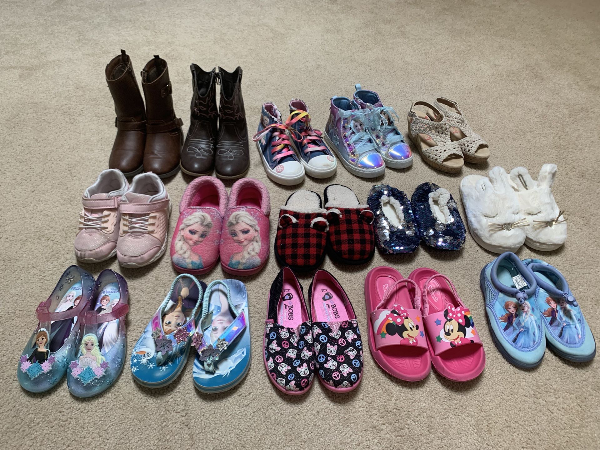 Toddle Girl Shoes, Sizes Ranging From 11-13