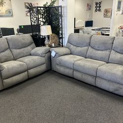 Ashley Reclining Sofa Set