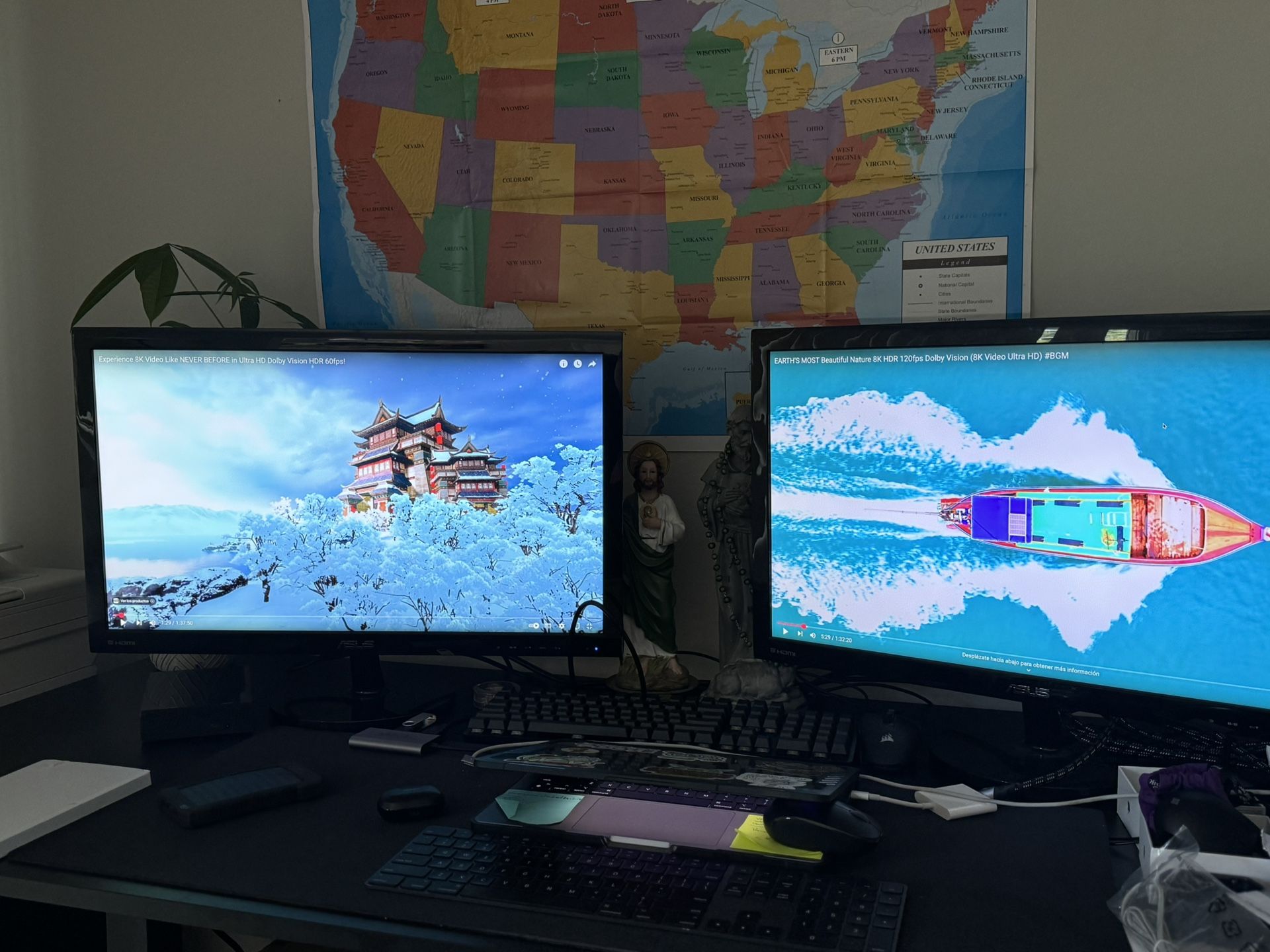 2 Asus 27” Monitors 1080p