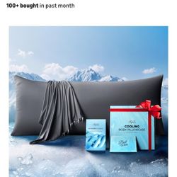 Ice Cooling Body Pillowcase for Hot Sleepers, Stay Cool All Night, Silky Touch Long Body Pillow Cases with Invisible Zipper, Soft Breathable Body Pill
