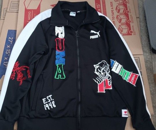 Men's Puma Sribble Pack T7 Track Jacket Black