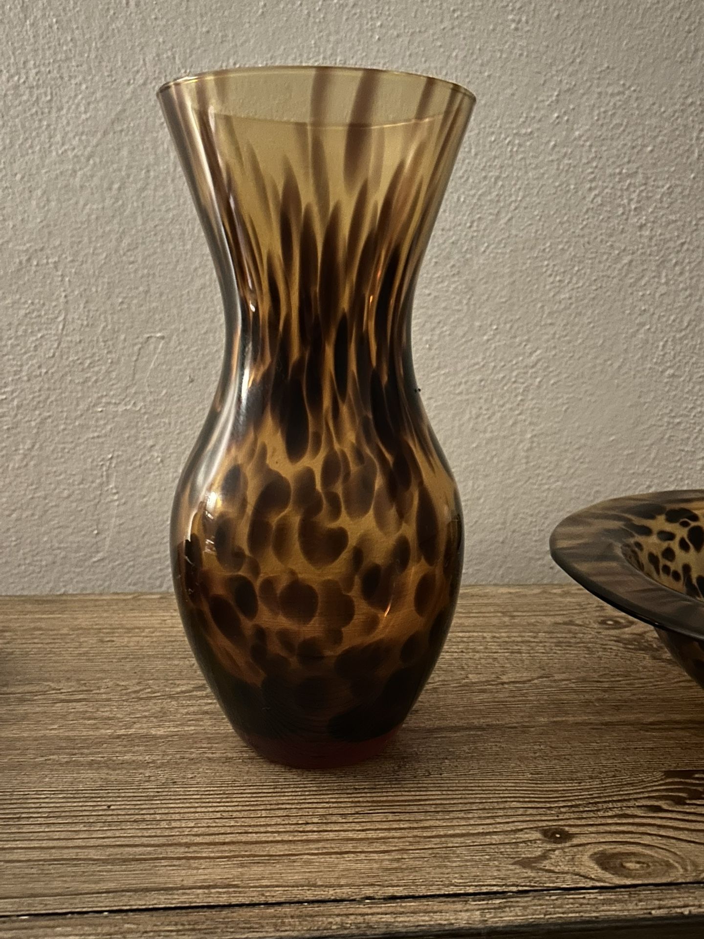 Beautiful Vase And Matching Bowl