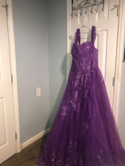 Dark Purple Quincenera Dress 200$