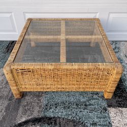 Coffee Table Glass Top Square 