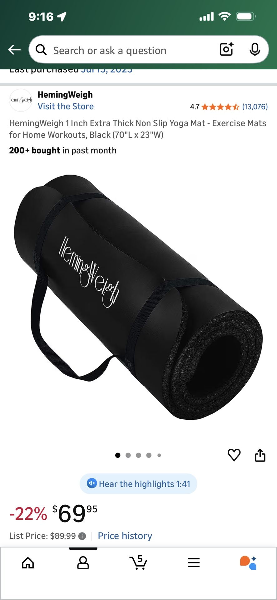 Exercise Mat & Strength Bands