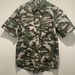 Stussy Camo Shirt New With Tags 