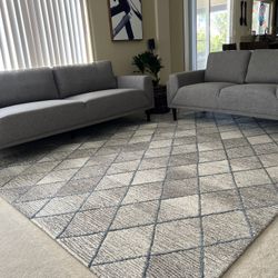 Beautiful Brand New Modern Grey Sofa and Loveseat 