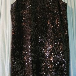 Shiny, Sparkling Black Dress 
