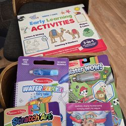 Assorted Coloring and Early Learning Books