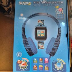 Kids Smart Watch With Headphone 