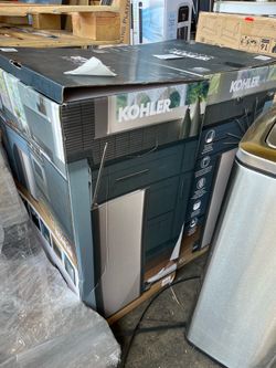 Kohler 13 gallon Stainless steel step trash cans
