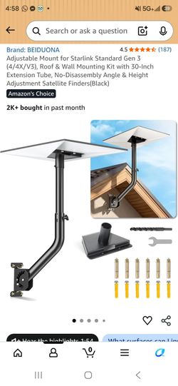 Adjustable Mount for Starlink Standard