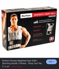Perfect Fitness Weighted Vest 40lb