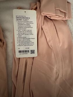 Pink Lulu Lemon Define Jacket Size 10•Large 💌