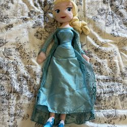 Disney Store Elsa Plush From Frozen 20”