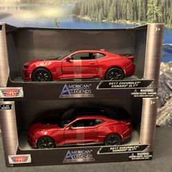 1:24 Scale 2017 Chevrolet Camaro ZL1 Diecast Metal Car. New Unopened. $15.00 each 