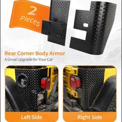 Jeep Wrangler TJ ( 1(contact info removed)) ,Body Armor Rear Corner Guards (2 pcs) by RT-TCZ