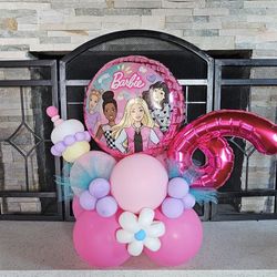 Barbie Balloon Bouquet 