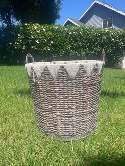 Large Round Woven Basket