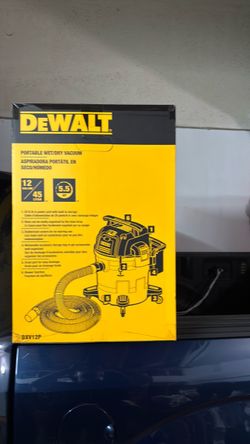 DEWALT 12-Gallon 5.5 HP Wet/Dry Shop Vacuum – Brand New