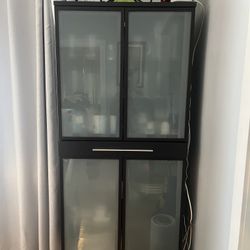 China Cabinet With Frosted Glass Doors