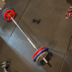 Barbell, plates & Clips
