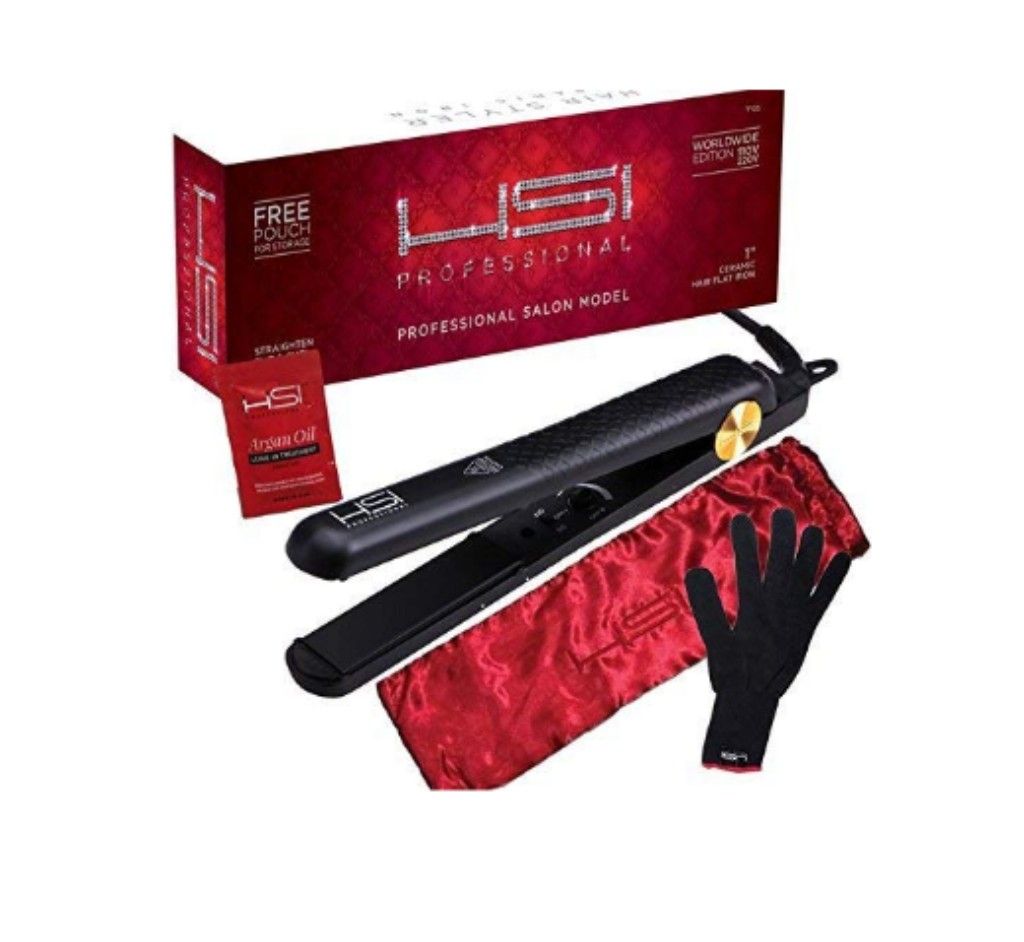 HSI hair straightener with accessories