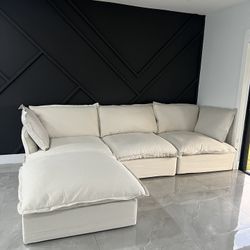 Beige Cloud Sectional (New In Box)