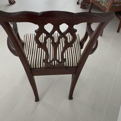 Mahogany Chair Reupholstered Restored Nice