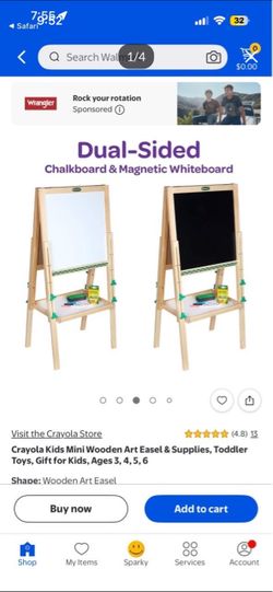 Crayola Kids Mini Wooden Art Easel
