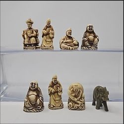 Vintage Resin Assortment of Buddhas & Religious Figurines