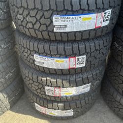 265/75/16 Falken Wildpeak AT4W Installed and balanced included / llantas nuevas instalacion y balanceo 