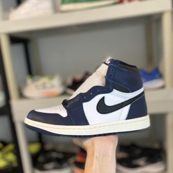 New Nike Air Jordan 1 High OG Midnight Navy White DZ5485-401 GS Size 6.5 Men’s